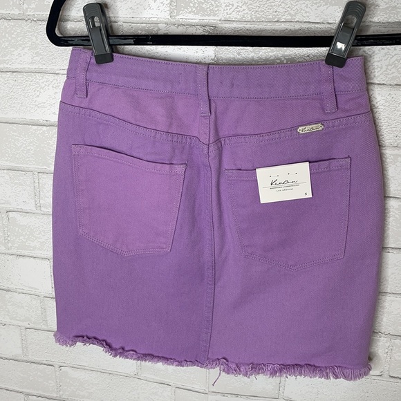 NWT KanCan PV Color Block Mini Skirt - Picture 7 of 12